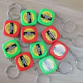 2m Promotional Key Chain Steel Measuring Tape